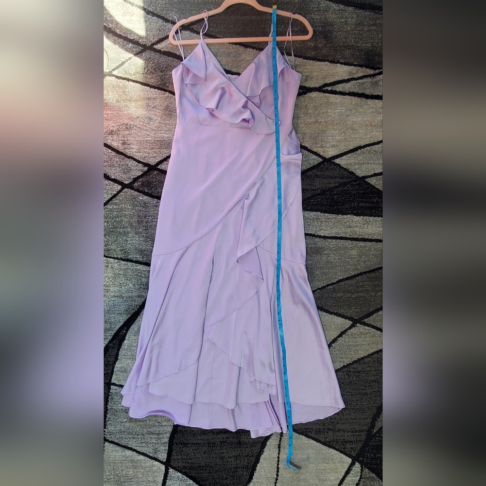 Express Lilac Asymmetrical Ruffle Dress - Picture 10 of 11